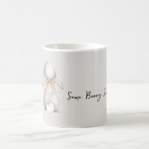 Taza De Café Conejo Gris Alguno Te Ama