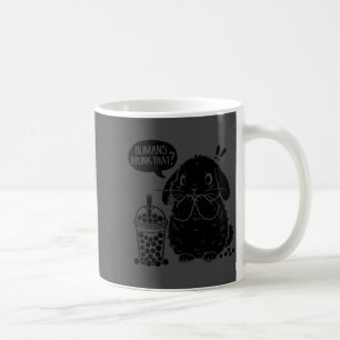 Taza De Café Conejo Holland Lop Y Burbuja De Té De Boba Diverti