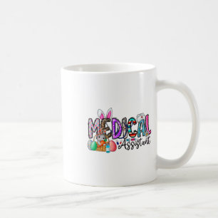 Taza De Café Conejo Instantáneo Médico Retro Huevos Pascua Enfe