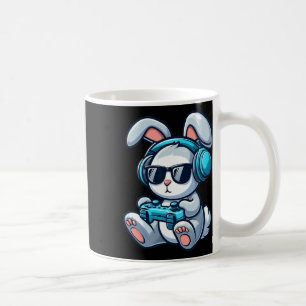 Taza De Café Conejo Jugador Divertido Día de Pascua Primavera P