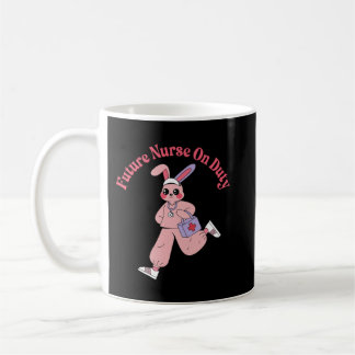 Taza De Café Conejo Lindo Enfermero Futuro De Servicio