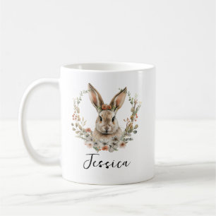 Taza De Café Conejo Personalizado Lindo   Animal de Conejo Ador
