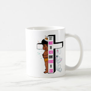 Taza De Café Conejo tonto El conejo de Pascua cree en Jesús yo