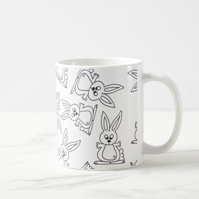 Taza De Café Conejos de conejito (Derecha)
