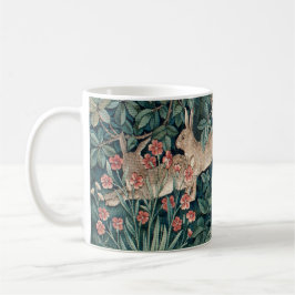 Taza De Café Conejos de tallos de William Morris Woodland