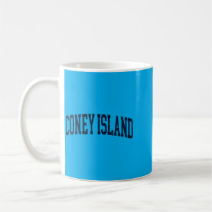 Taza De Café Coney Island Nueva York Recuerdo Retro Preppy