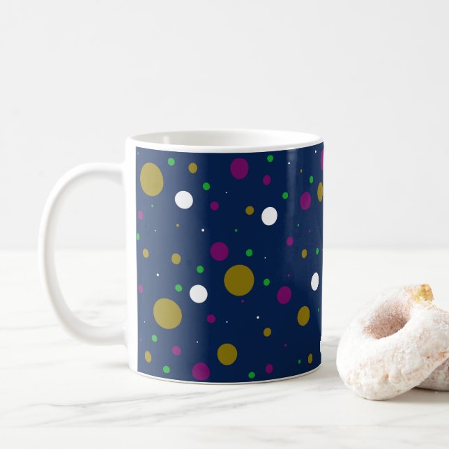 Taza De Café Confetti cromático (Con donut)