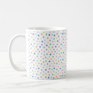 Taza De Café Confetti dibujado a mano Confetti Dots Modern Patt