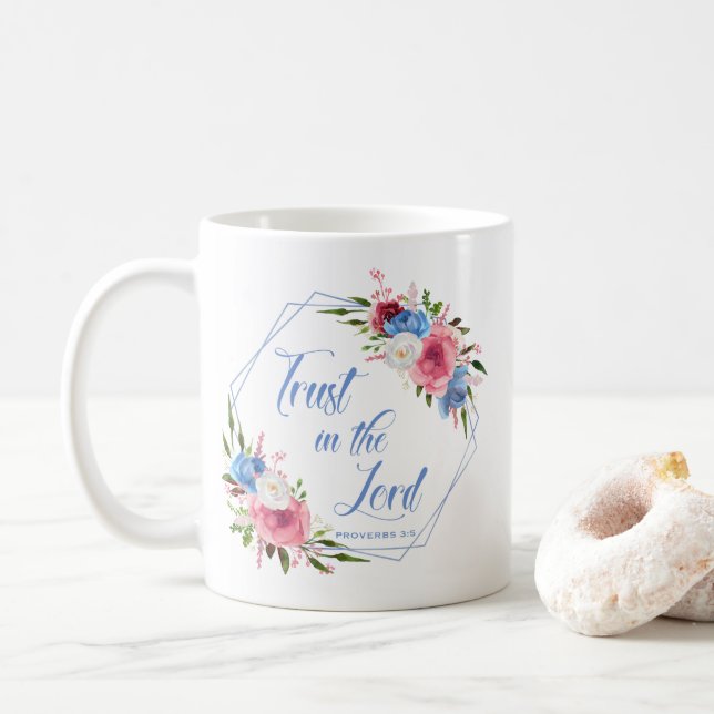 Taza De Café Confía en el Señor (Con donut)