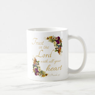 Taza De Café Confía en el SEÑOR con todo tu corazón para las