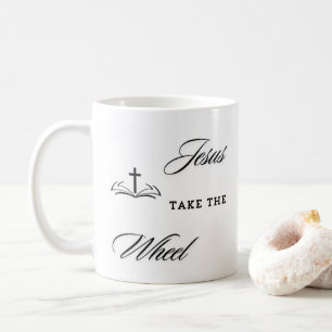 Taza De Café "Confía en el viaje: Jesús toma la rueda"