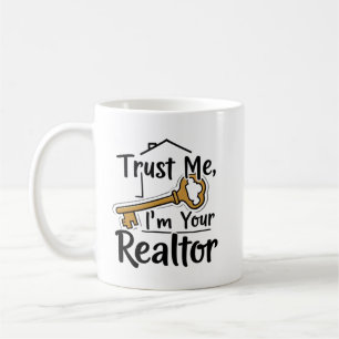 Taza De Café Confía en mí, soy tu agente inmobiliario personali