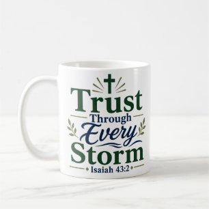 Taza De Café Confianza a través de cada tormenta Devocional dia