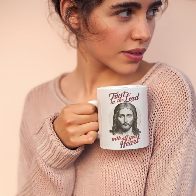 Taza De Café Confianza divina: mensaje de Jesús (Subido por el creador)