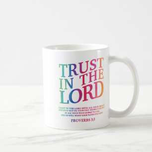 Taza De Café Confianza En El Señor Cristiano Jesús Dios Hermano