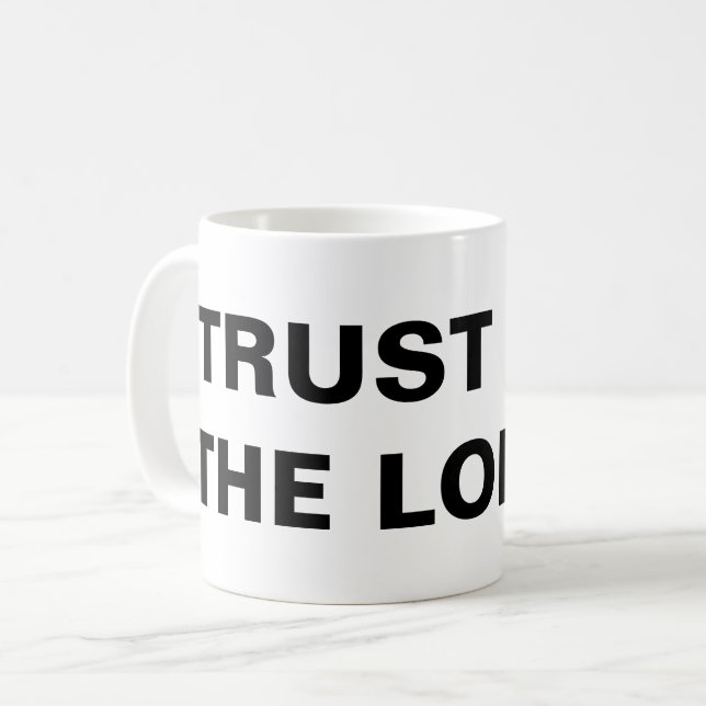 Taza De Café "Confianza en el Señor" Inspirador (Anverso izquierdo)