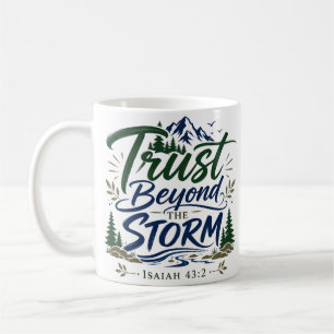 Taza De Café Confianza más allá de la tormenta Cita de fe espir