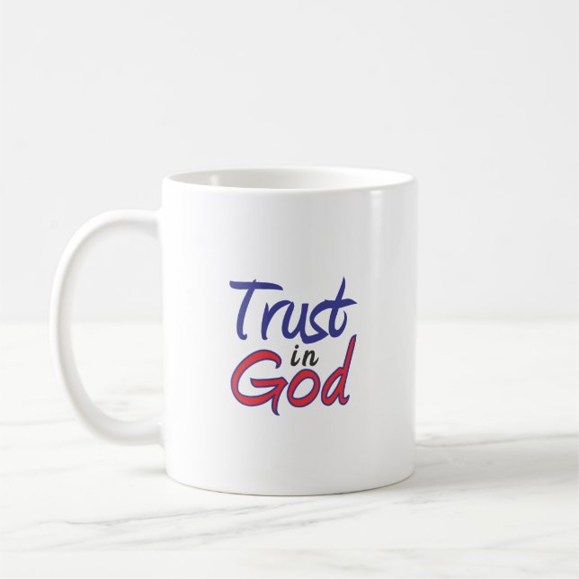 Taza De Café Confiar en Dios (Izquierda)