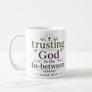 Taza De Café Confiar en Dios en la Fe Entre Versos