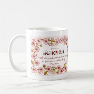 Taza De Café Confiar en Jehová con todo el corazón de la escr