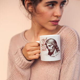 Taza De Café Confiar en Jesús con todo tu corazón