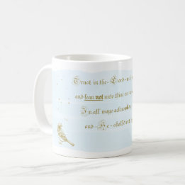 Taza De Café Confiar en la música caligráfica de los proverbios
