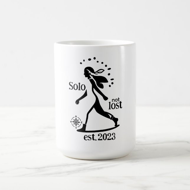 Taza De Café Confident Solo Traveler Statement  (Centro)