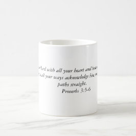 Taza De Café Confíe en en el señor con todo su corazón e
