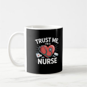 Taza De Café Confíe en Mí, Soy una Enfermera
