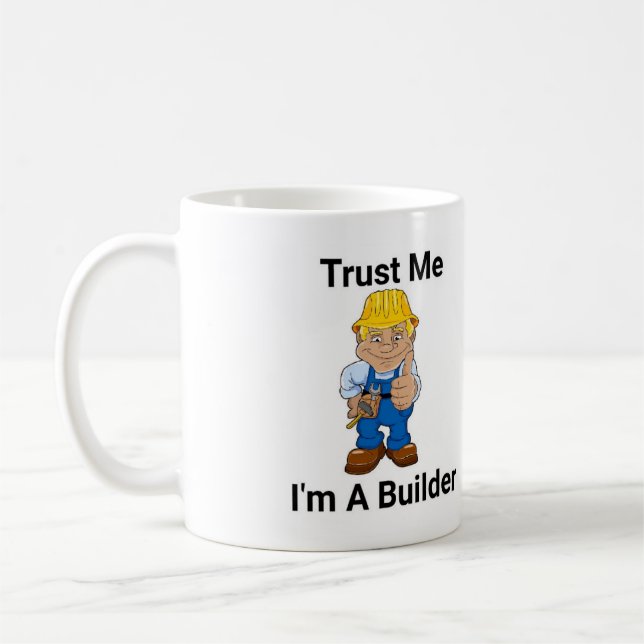 Taza De Café Confíe en que yo es constructor (Izquierda)