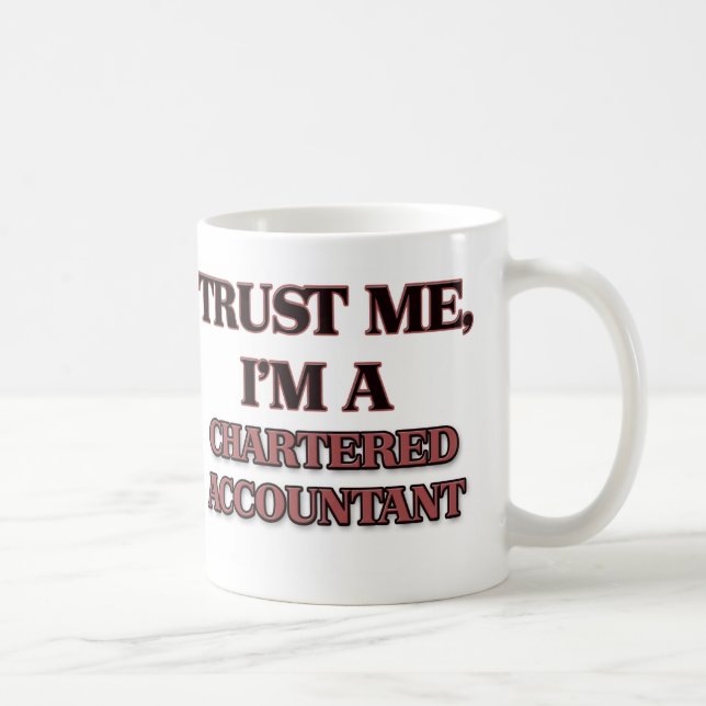 Taza De Café Confíe en que yo es CONTABLE (Derecha)
