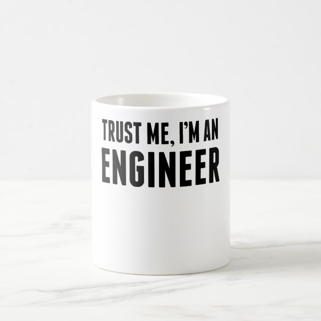 Taza De Café Confíe en que yo es ingeniero (Centro)