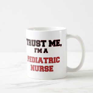 Taza De Café Confíe en que yo es mi enfermera pediátrica