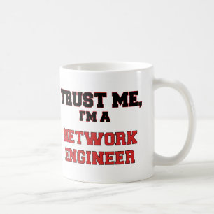 Taza De Café Confíe en que yo es mi ingeniero de la red
