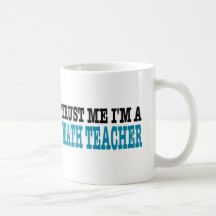 Taza De Café Confíe en que yo es profesor de matemáticas (la
