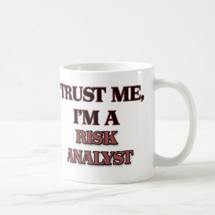 Taza De Café Confíe en que yo es UN ANALISTA del RIESGO