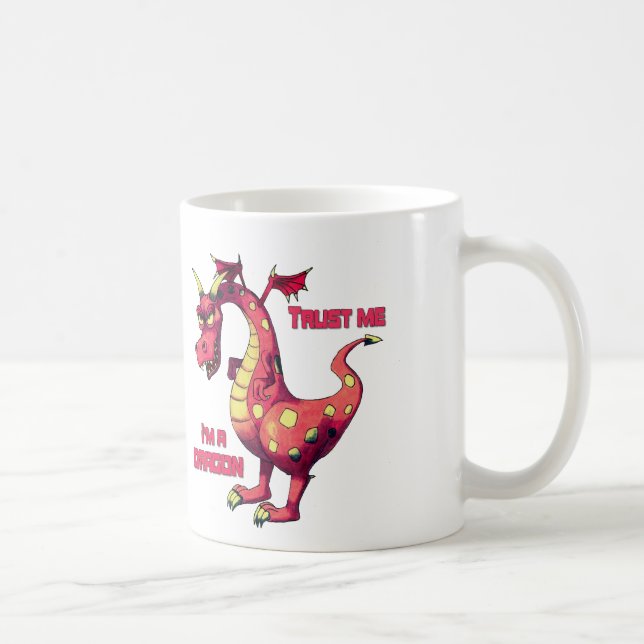 Taza De Café Confíeme en dragón (Derecha)