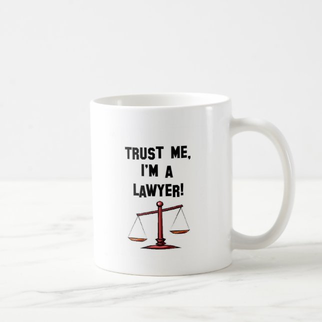 Taza De Café Confíeme en Im un abogado (Derecha)