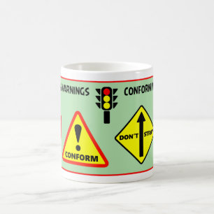 Taza De Café Conformación de advertencias
