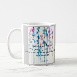 Taza De Café Confort bibliográfico con flores acuarelas