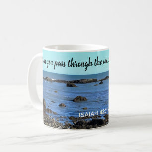 Taza De Café Confortable Biblia Verse Foto del Océano Atlántico