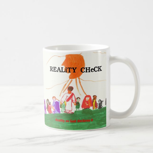 Taza De Café Confrontación con la realidad - alimentación de (Derecha)