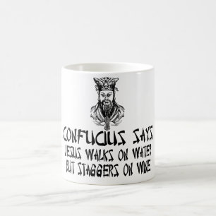 Taza De Café Confucio ateo