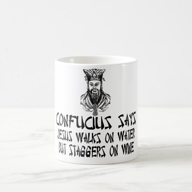 Taza De Café Confucio ateo (Centro)