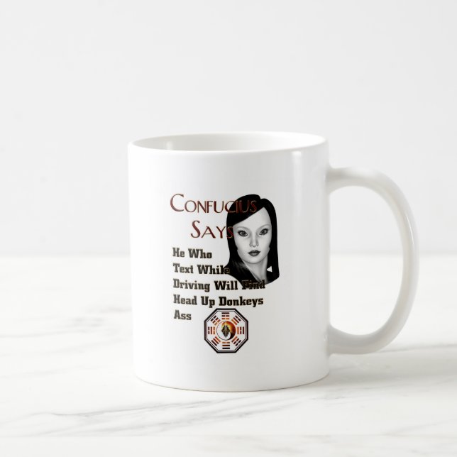 Taza De Café Confucio Dice (Derecha)