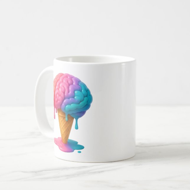 Taza De Café Congelación cerebral: Dulces ideas derriten rápido (Anverso izquierdo)