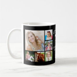 Taza De Café CONGRATUITO GRAD 12 Collage de fotos Tapón de oro