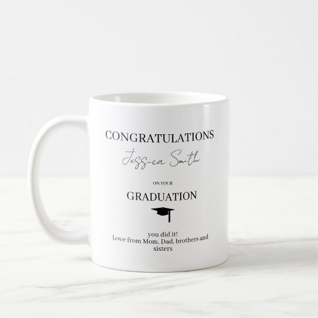 Taza De Café Congratulations Graduate on your Graduation (Izquierda)