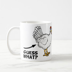 Taza De Café Conjetura qué extremo del pollo