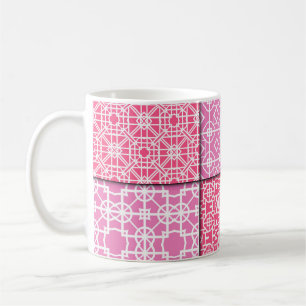 Taza De Café Conjunto de 6 patrones geométricos sin fisuras. Il